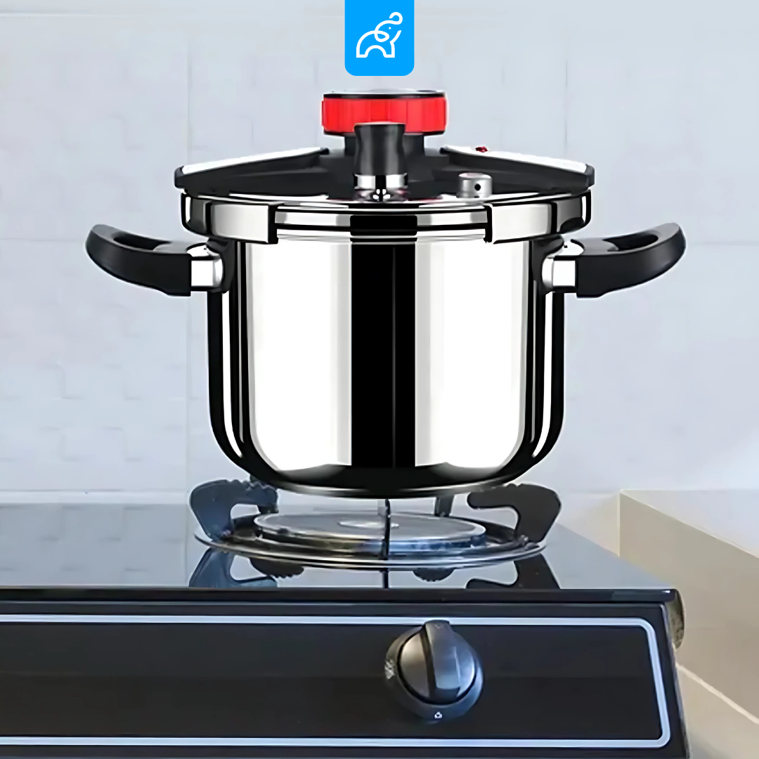 Panela de Pressão TurboChef Aço Inoxidável - Á Prova de Explosões + Brinde: Kit Utensílios.