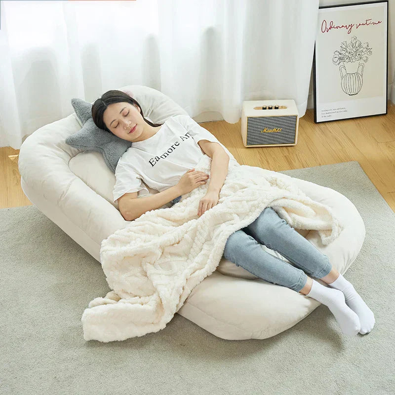 Sofá Cama Algodão Retrátil 5 em 1 + BRINDE: Almofadas Cushion (QUEIMA DE ESTOQUE)
